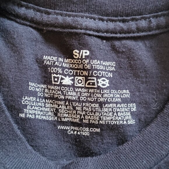 THE BEATLES Black T-Shirt Retro 60's Band Performing Size Small - Picture 3 of 3